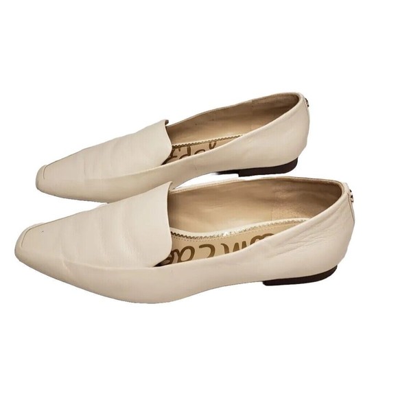 Sam Edelman Emelie Square Toe Loafer in Modern Ivory Leather Women's Size 10.5M - Picture 4 of 10